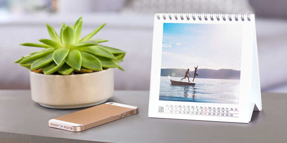 Bordkalender Med Dine Fotos Valgfri Startmåned Bilka Fotoservice